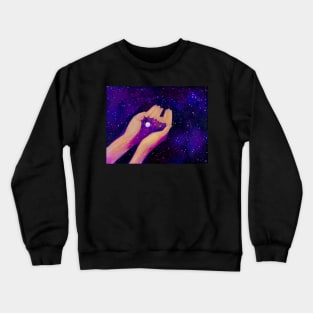 Purple blue galaxy Crewneck Sweatshirt